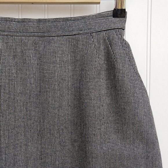 Vintage Evan Picone Houndstooth Pencil Skirt Size 6 Pockets Secretary Academia - Picture 3 of 9